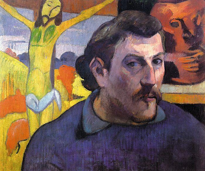 Paul Gauguin Self Portrait with Yellow Christ Germany oil painting art